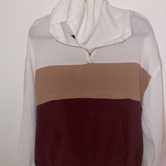 Women’s Colorblock Half-Zip Pullover with hood size small - Picture 2 of 10